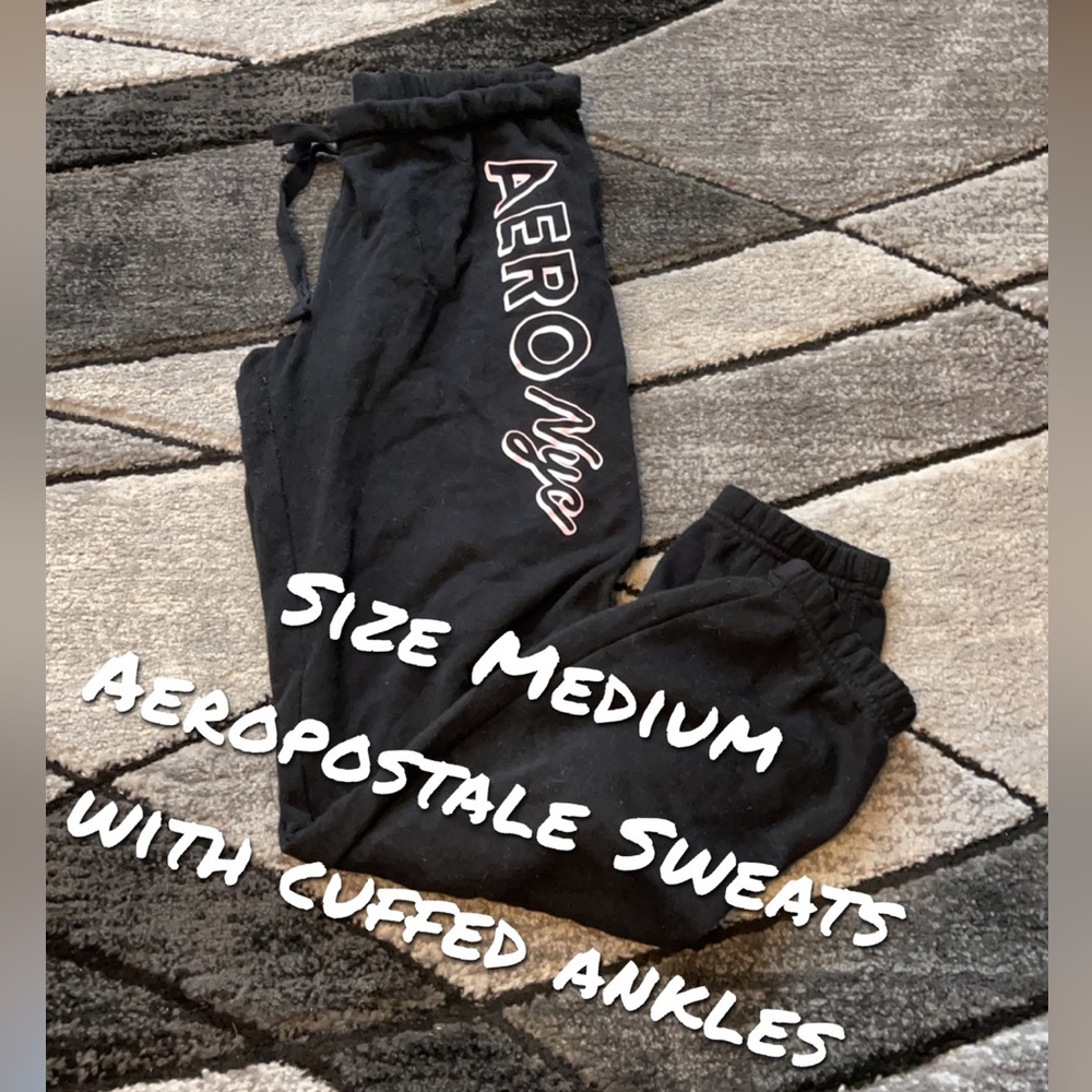 Aeropostale Sweat pants W/Cuffed ankles! Super cute!